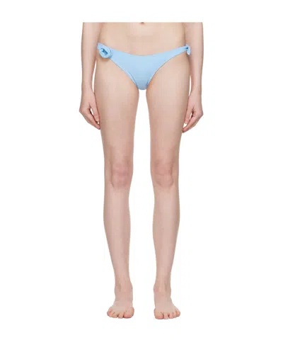 Coperni Elastic Waist Bikini Bottoms In Blue