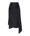 Coperni Elastic Waist Skirt In Black