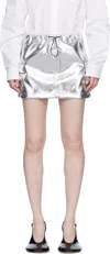 Coperni Elastic Waist Skirt In White