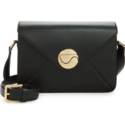 Coperni Email Folder Leather Crossbody Bag In Black