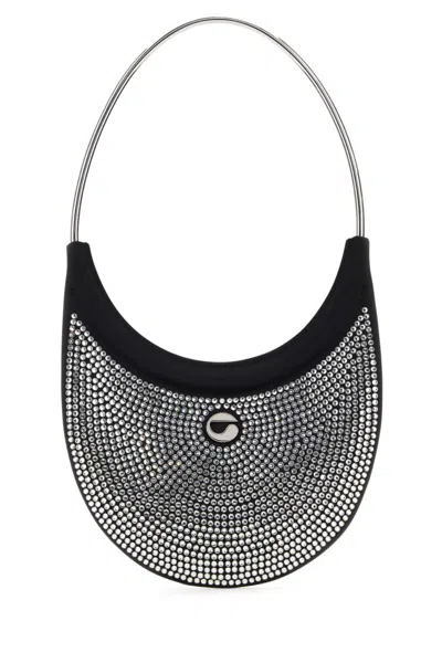 COPERNI EMBELLISHED FABRIC RING SWIPE SHOULDER BAG