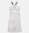 Coperni Embellished Halterneck Minidress In White
