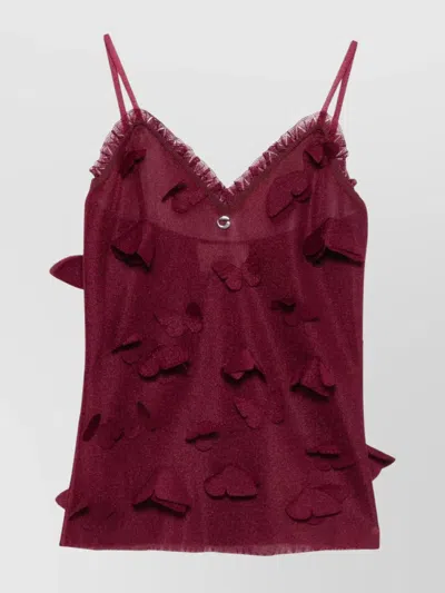 COPERNI EMBELLISHED SLEEVE LACE TRIM TOP