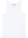 Coperni Embroidered-logo Lightweight-jersey Top In White