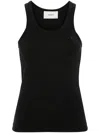 Coperni Lightweight Logo Tank Top In Black In Black