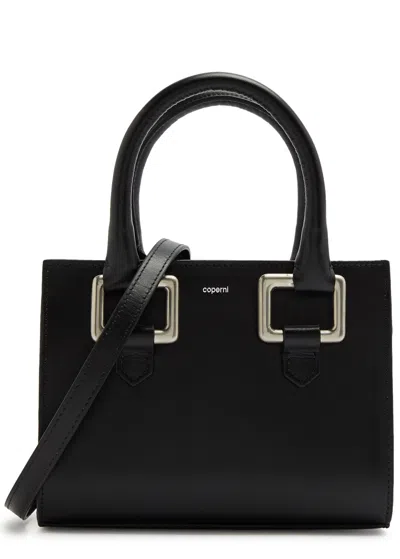 Coperni Emoji Leather Top Handle Bag In Black