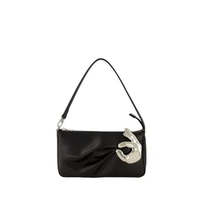 Coperni Emoji Ok Shoulder Bag - Leather - Black In White