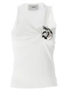 Coperni Emoji Embellished Cotton Tank Top In White