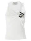 Coperni Emoji Embellished Cotton Tank Top In White