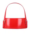 Coperni Cylindrical Structured Glossy Leather Shoulder Bag In Red
