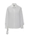 Coperni Essential Plissé Mini Shirt In White