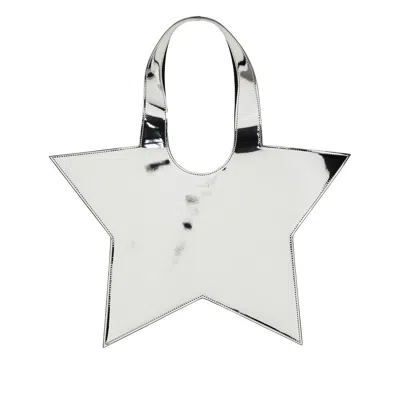 COPERNI ETALLIZED FAUX LEATHER MINI 'STAR' TOTE BAG