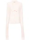 Coperni Extra-long Sleeve Shirt In Orange