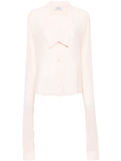 Coperni Extra-long Sleeve Shirt In Orange