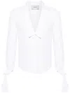 Coperni Extra-long Sleeves Cotton Shirt In White