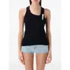 Coperni Women Black Cotton Tank Top