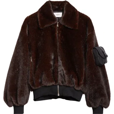 COPERNI COPERNI FAUX FUR BOMBER JACKET