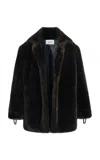 Coperni Faux Fur Coat In Brown