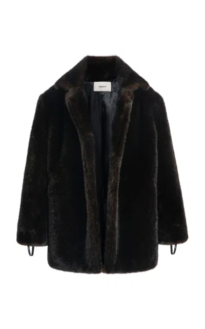 Coperni Faux Fur Coat In Brown