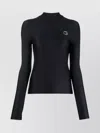 Coperni Black Tight High Neck Long Sleeve T-shirt