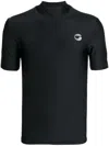 Coperni Fitted High-neck T-shirt With Subtle Logo Detail In Black