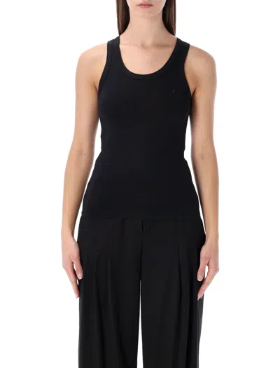 Coperni Fitted Logo Tank Top - Women's Size S In Black-black Logo