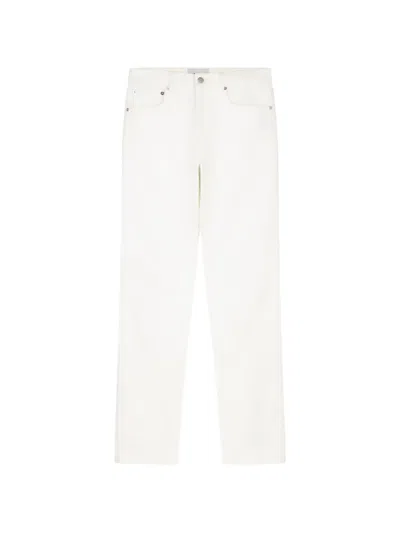 Coperni Five-pockets Tapered Jeans In White