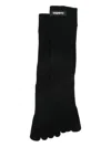 Coperni Five-toe Ribbed Socks In Black