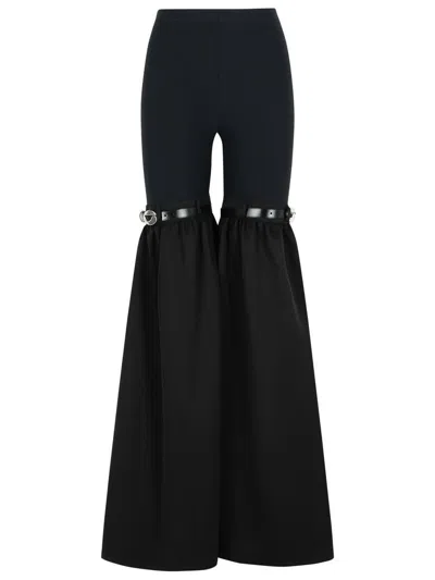 COPERNI COPERNI 'FLARE' BLACK POLYAMIDE BLEND PANTS