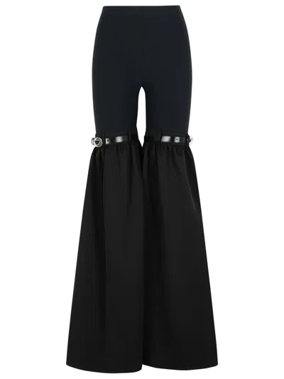 COPERNI COPERNI 'FLARE' BLACK POLYAMIDE BLEND PANTS