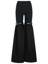 Coperni Flared Trousers With Fitted Upper In Black