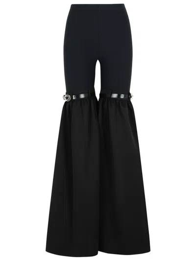COPERNI COPERNI FLARE' BLACK POLYAMIDE BLEND PANTS