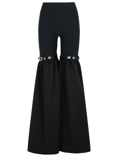 COPERNI FLARE' BLACK POLYAMIDE BLEND PANTS