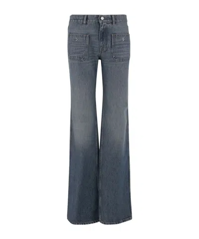 Coperni Flared Jeans In Gray