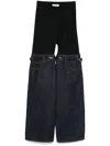 Coperni Flared Panelled Trousers In Black