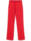 Coperni Flared Track Pants In Red