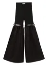 Coperni Flared Trousers With Fitted Upper In Black