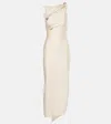 Coperni Robe Longue Asymetric In Beige