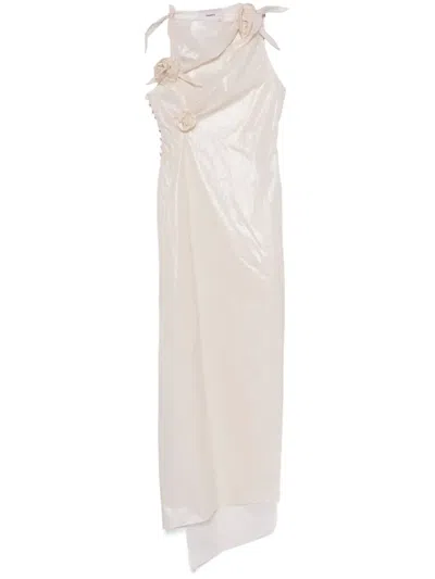 COPERNI FLORAL-APPLIQUÉ ASYMMETRIC GOWN