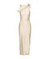 Coperni Robe Longue Asymetric In Nude