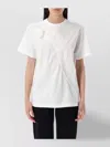 Coperni Floral Embellished Round Neck T-shirt