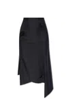 Coperni Elastic Waist Skirt In Black