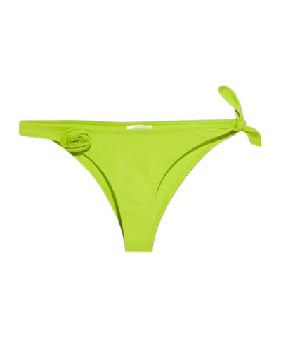 Coperni Floral-appliqué Bikini Bottom In Green