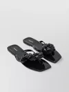 Coperni Flower Appliqué Flat Sole Flip Flops