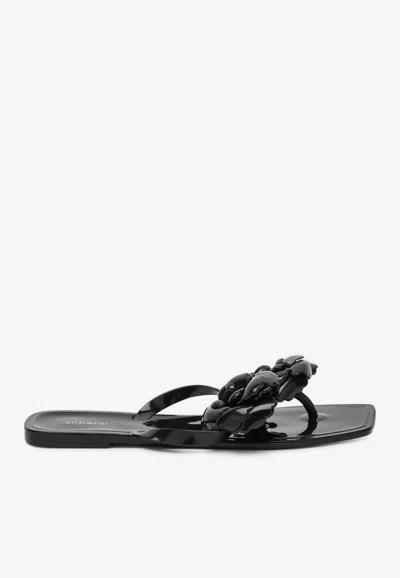 Coperni Flower Applique Flip-flops
