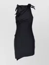 Coperni Asymmetric Maxi Dress With Decorative Details