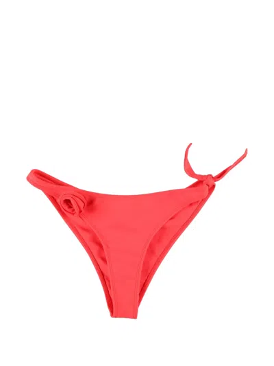 Coperni Floral Patterned Bikini Bottoms In Red