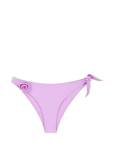 Coperni Flower Bikini Bottom In Purple