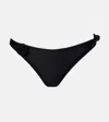 Coperni Floral Bikini Top Bow Side Ties In Black