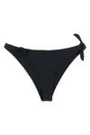 Coperni Floral Bikini Top Bow Side Ties In Black